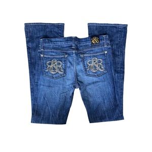 rock and republic flare low-rise jeans